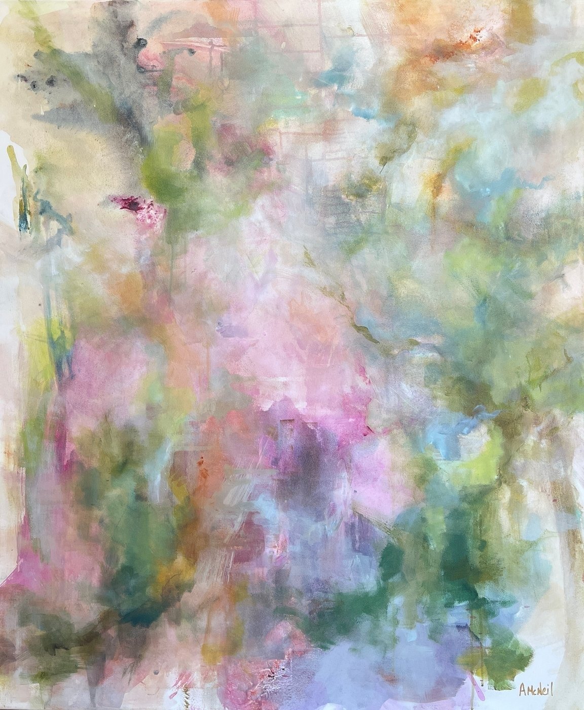Daydream, abstract painting from the In the Air series by Anja McNeil