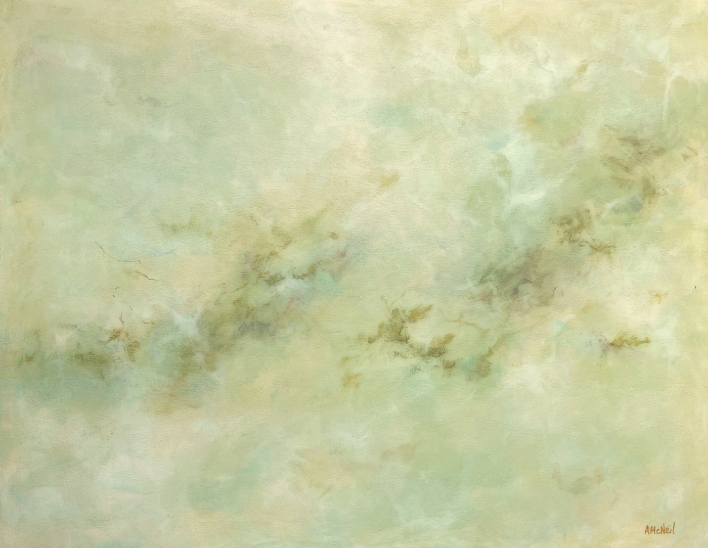 Drift, abstract painting from the Shallows series by Anja McNeil